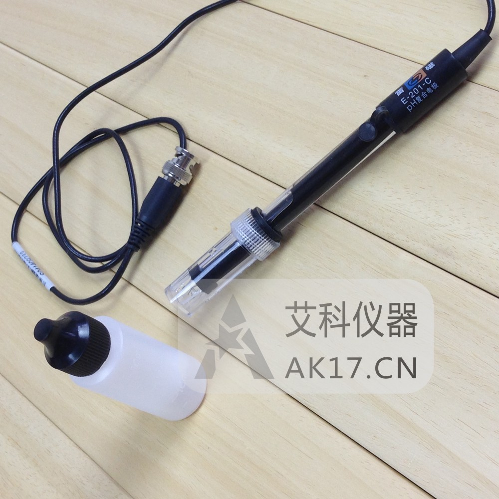 上海雷磁E-201-C型pH可充式復(fù)合電極 用于PH計(jì)BNC(Q9型)